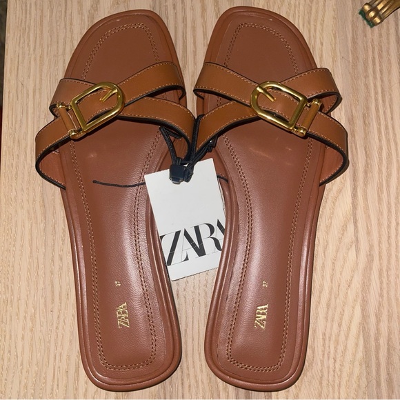 Zara Brown Sandals - Picture 4 of 4